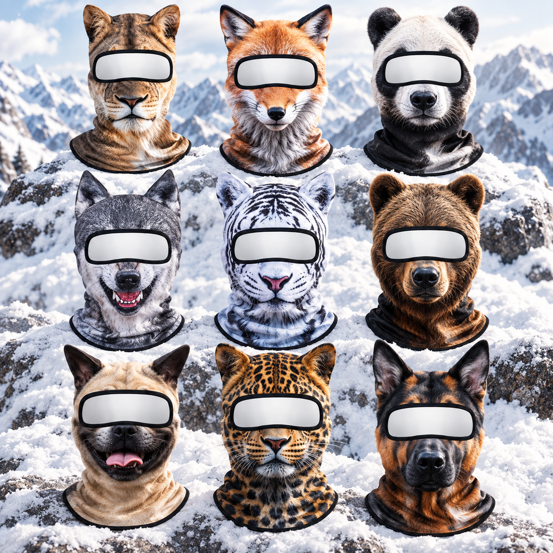 Furclava animal ski mask balaclava