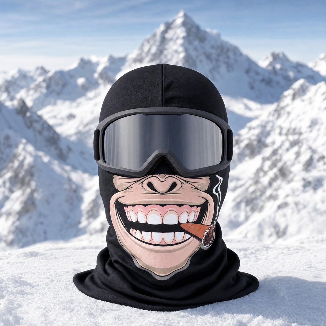 Furclava Ski Mask - gorila sonrisa